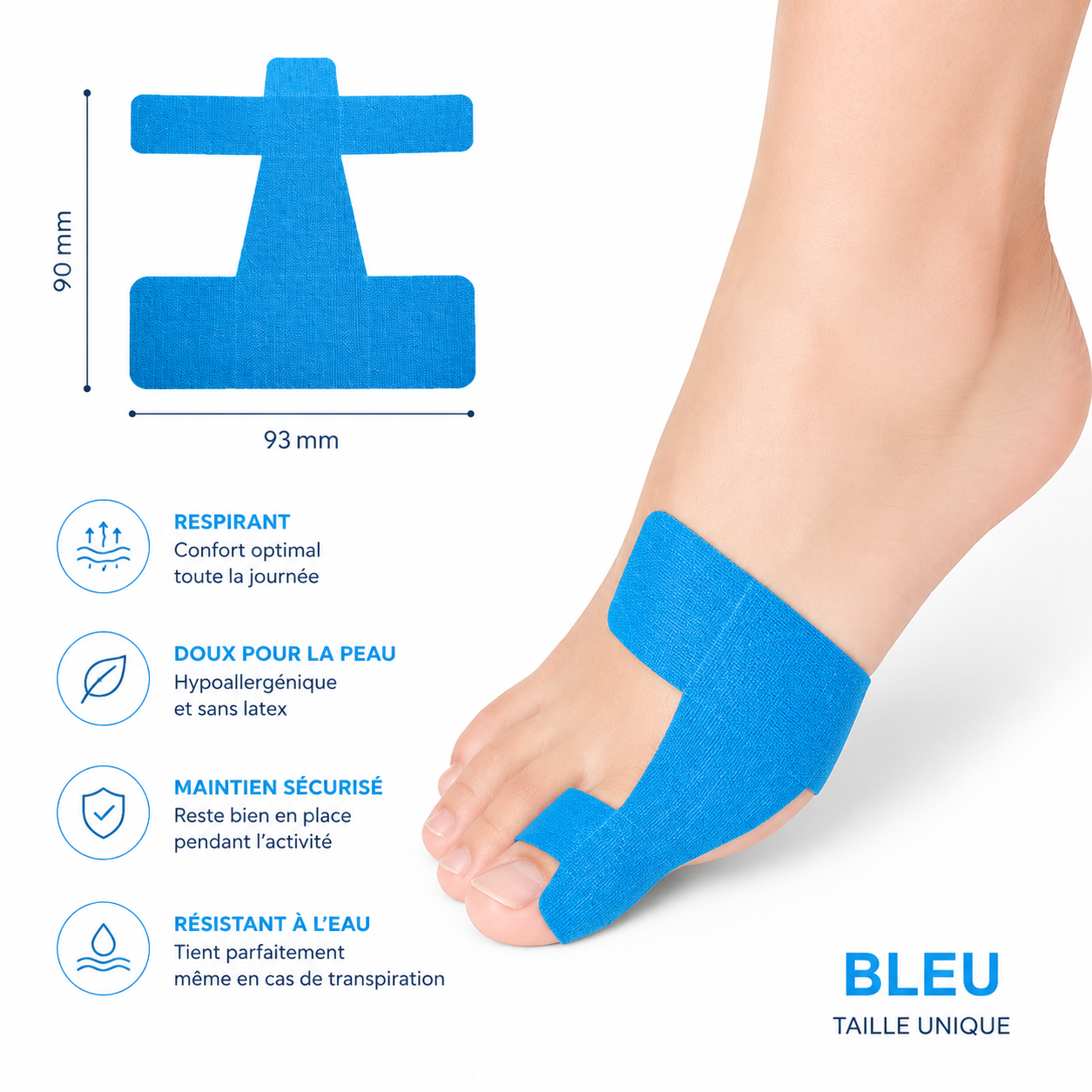 Kinesio-Pad™ - Bande de Correction Active Hallux Valgus